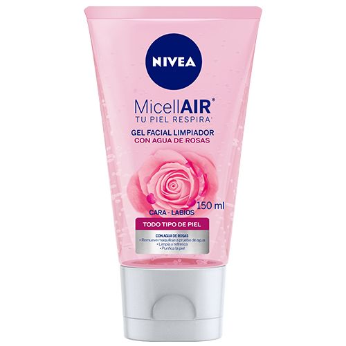 LIMPIADOR FACIAL NIVEA ROSAS 150 ML