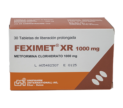 FEXIMET XR TABLETAS 1000 MG X 30