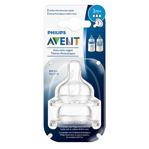 AVENT SET/2 TETINAS FLUJO MEDIO SCF63327