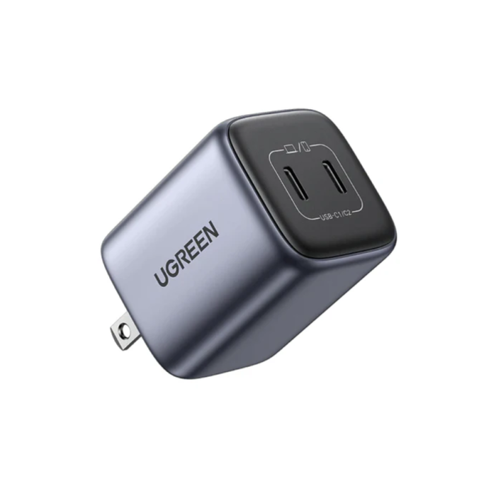 CARGADOR USB-C DOBLE 45W GAN TECH NEGRO UGREEN
