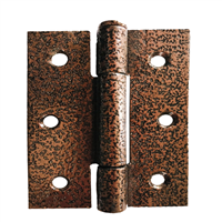Bisagra 3 x 4 x 3/32" Soldable Bronce Gofrado Grossor
