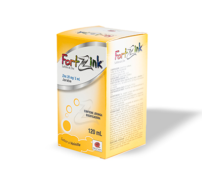 FORTZINK 20 mg / 5 ml JARABE120 ml