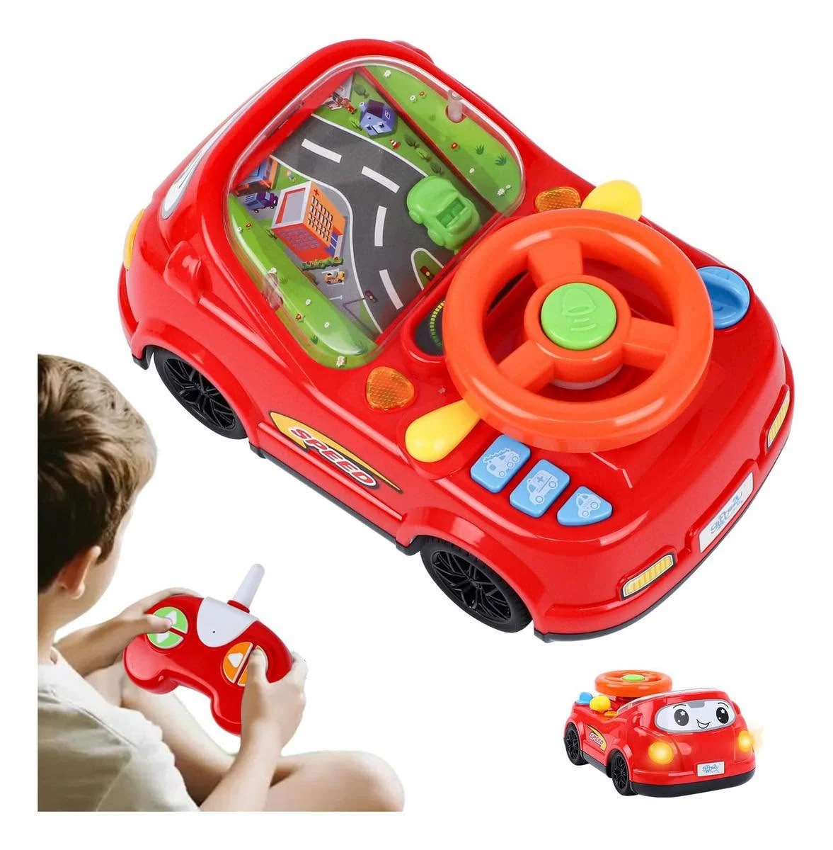 Juguete interactivo con control remoto para niños 18+ meses