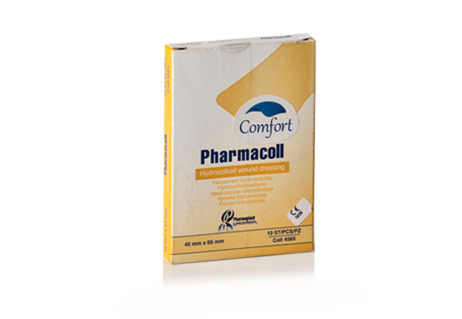 PHARMACOLL APOSITO HIDROCOLOIDE DELGADO 4.5X6.5 CM x10 und