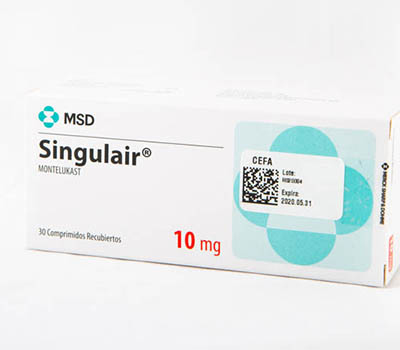 SINGULAIR 10 MG TABLETAS VIA ORAL