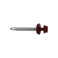 Tornillo Techo Punta Broca Rojo 1/4 X 2 1/2 12 Unidades