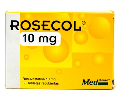 Rosecol 10 mg 15+15 tabletas