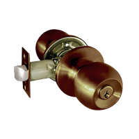 Cerradura Pomo Con Llave Bronce Bolton Yale