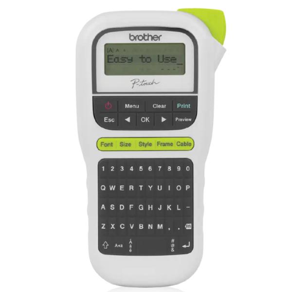 IMPRESORA ROTULADORA BROTHER PTH110 20MM/SEG PORTATIL 2 LINEAS DE IMPRESION