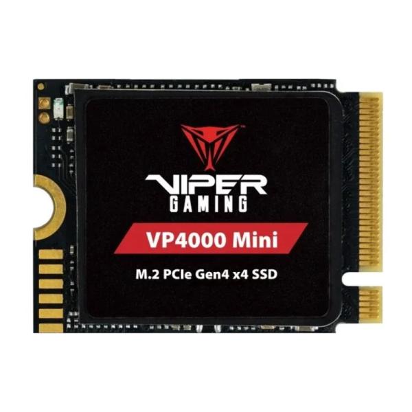 Disco duro interno sólido Patriot VP4000 Mini VIPER Gaming M.2 2230 PCIe Gen4 X4 NVME 5000 MB/s / 3500 MB/s Negro