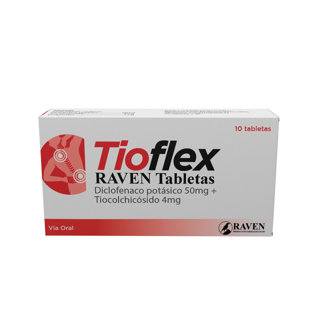 Tioflex 50mg/4mg x10 Tabletas