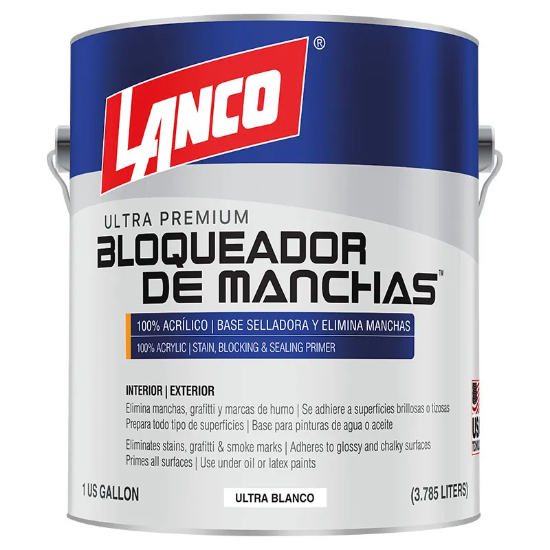 Pintura Stain Killer sellador y bloqueador de manchas blanco 1 gal Lanco