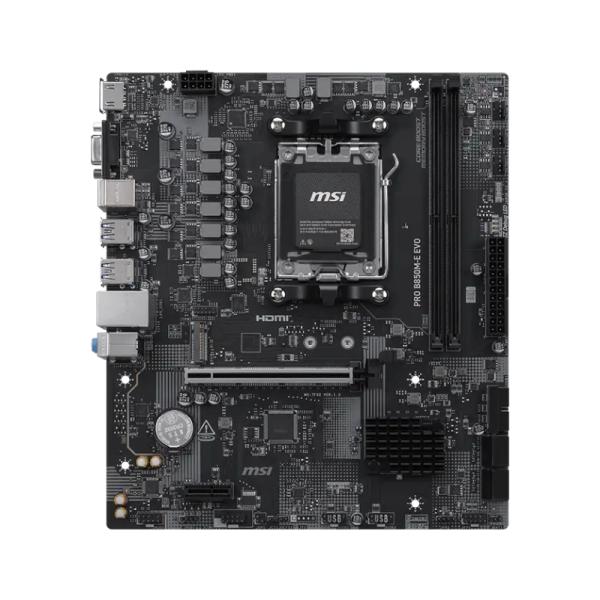 Tarjeta Madre MSI Pro B850M-e EVO AM5 MATX DDR5 – Negro