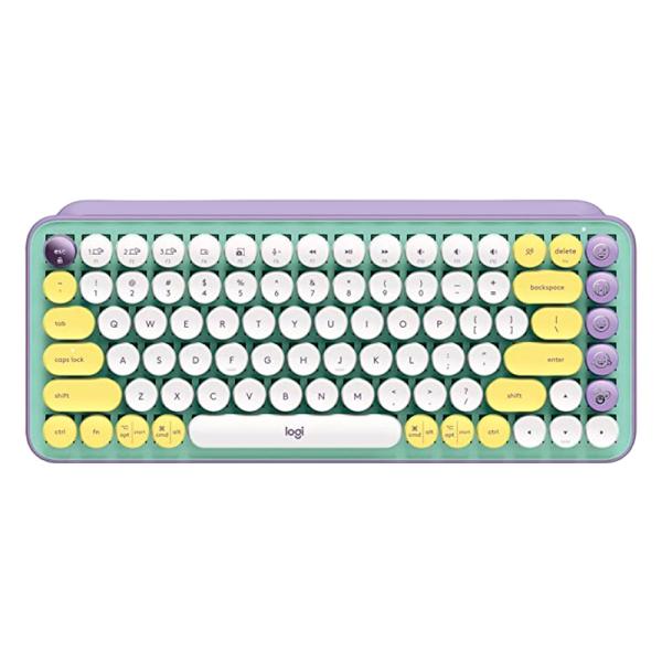 TECLADO LOGITECH POP KEYS INALAMBRICO WITH EMOJI KEYS DAYDREAMS MINT 920-010714