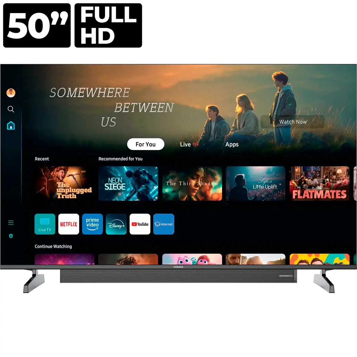 Pantalla LED Full HD Konka 50 Pulgadas KDL50VE684LN