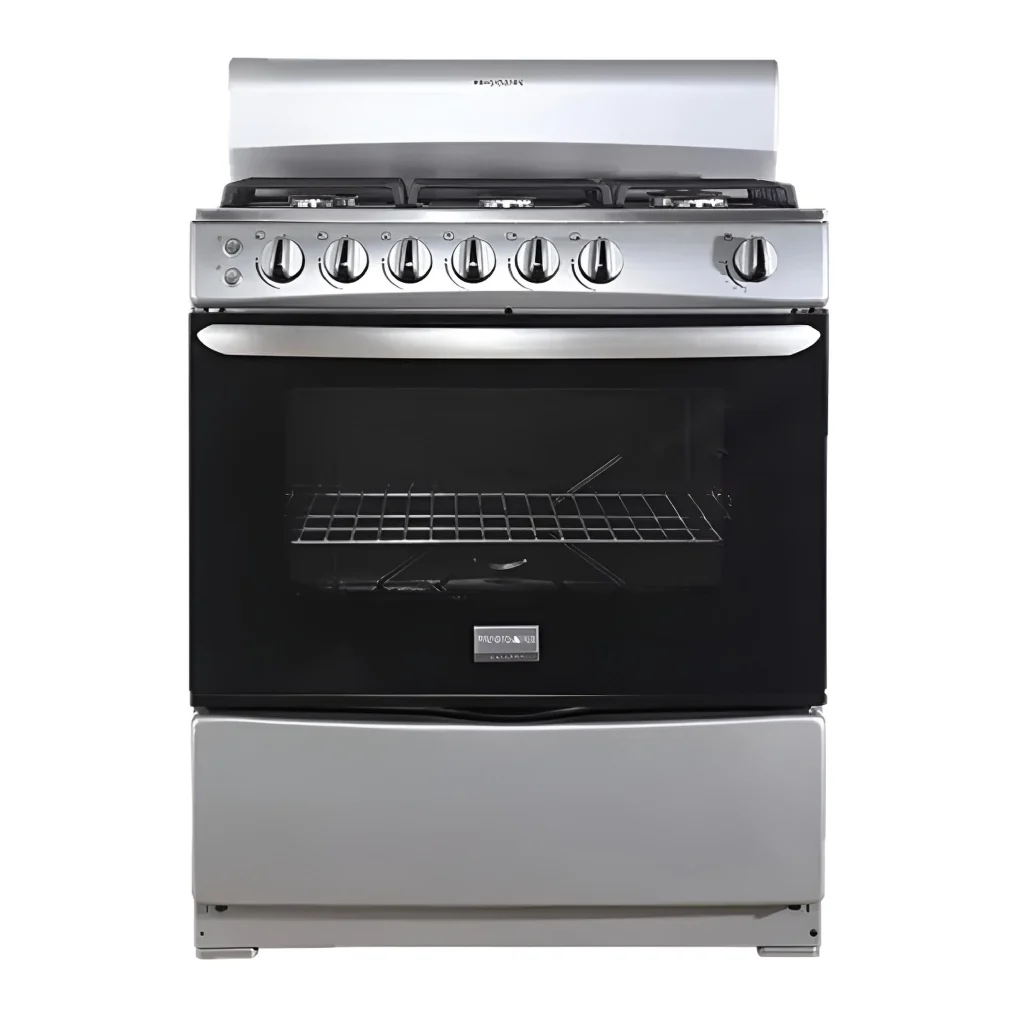 Frigidaire cocina de gas 30" 6 quemadores silver FKGH30C3MDQG