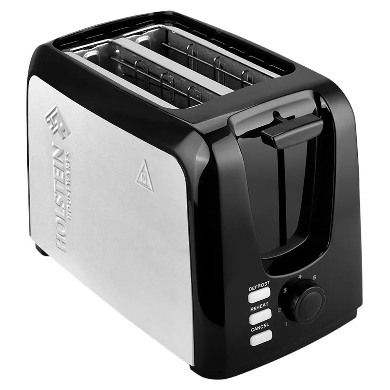 Tostadora para 2 rebanadas 800 W acero Holstein