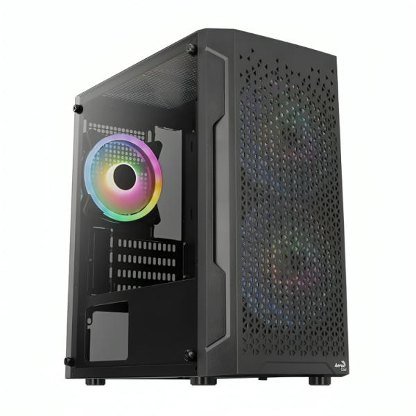 CASE RGB AEROCOOL EVO MINI-G-BK-V1 TORRE PEQUEÑA ACERO CON PANEL LATERAL DE VIDRIO TEMPLADO CON ABANICO TRASERO ACCS-PV42013.11