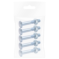 Tornillo Hexagonal Con Tuerca 1/4 X 1 1/2" 5 Unidades Gr2