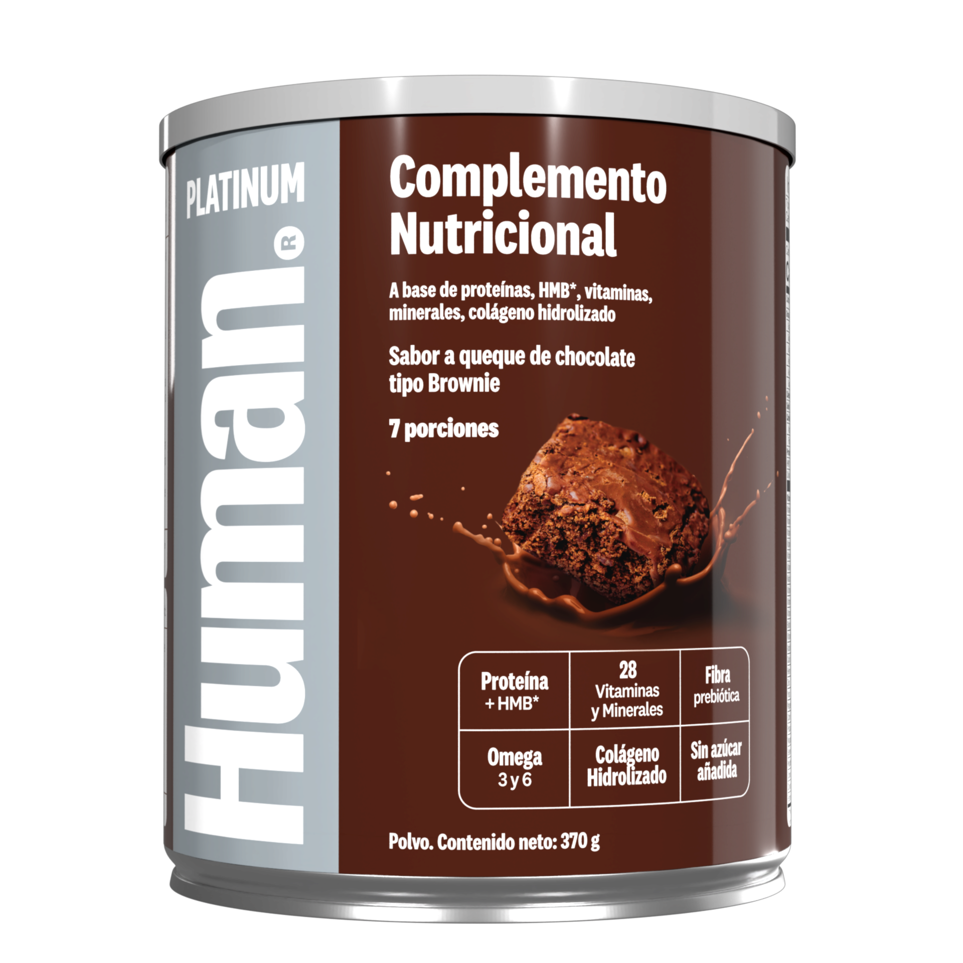 Human Platinum Brownie 370 gramos