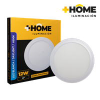 Panel Led Luz Dia Empotrable 12 W + Home Iluminacion