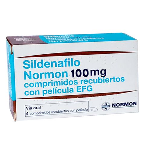 SILDENAFILO 100 MG X 4 COMP NORMON