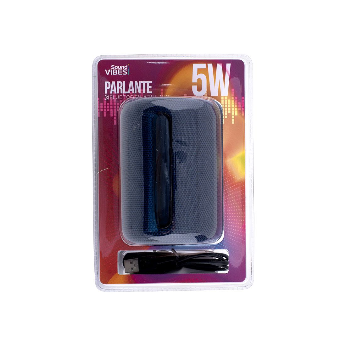 Parlante bluetooth azul 5w 1200mAh