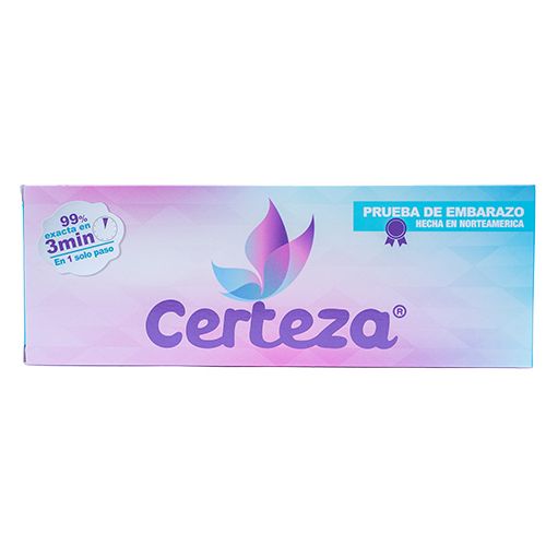 CERTEZA PRUEBA DE EMBARAZO 1 UND