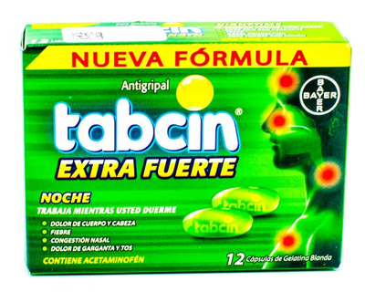 Tabcin Noche Antigripal Liqui-Gels 12 capsulas