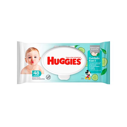 TOALLAS HÚMEDAS HUGGIES 4EN1 48 UNIDS