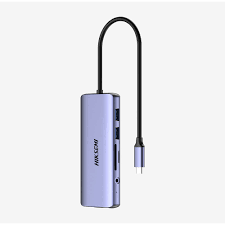 HUB HIKSEMI HS-HUB-DS11 11 EN 1 USB-C 1 PUERTO PD CARGA RAPIDA 1 PUERTO HDMI 1 PUERTO VGA 1 PUERTO MICRO SD 1 PUERTO TF 2 PUERTOS USB-A 3.0 2 PUERTOS USB-A 2.0 1 PUERTO DE AUDIO Y 1 PUERTO RJ45