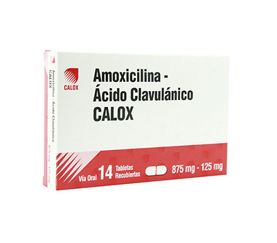AMOXICILINA ACIDO CLAVULANICO 875MG/125MG TABLETAS VIA ORAL