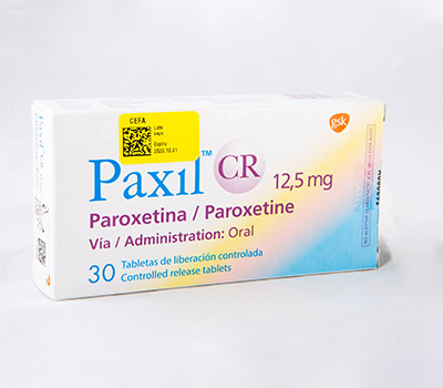 PAXIL CR 12,5 MG TABLETAS VIA ORAL