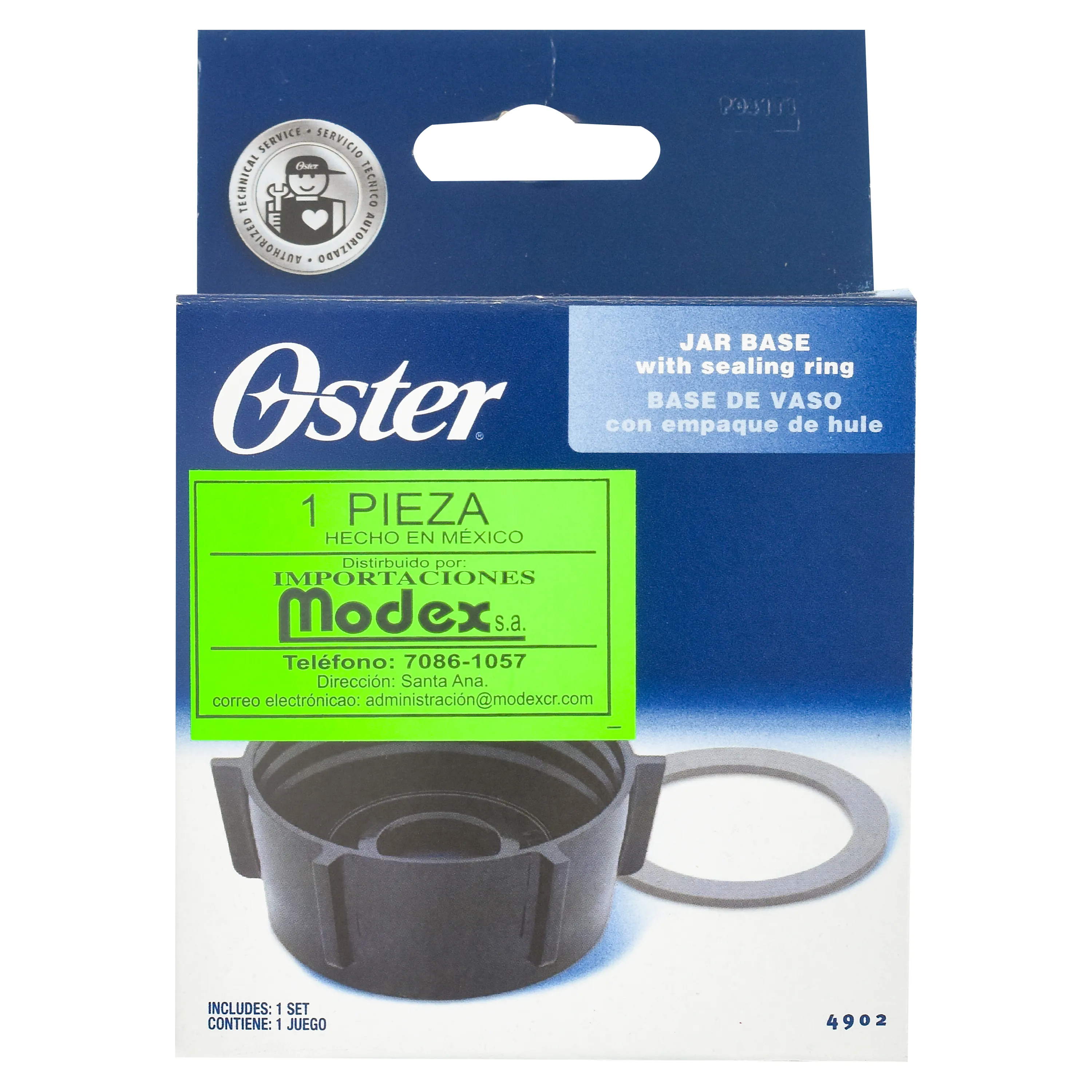Repuesto para licuadora Oster base de vaso con empaque de hule