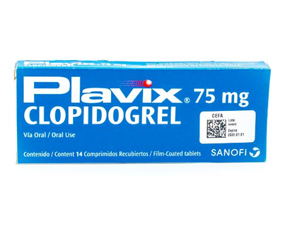 Plavix Tab 75 Mg Sanofi Aventis X 14