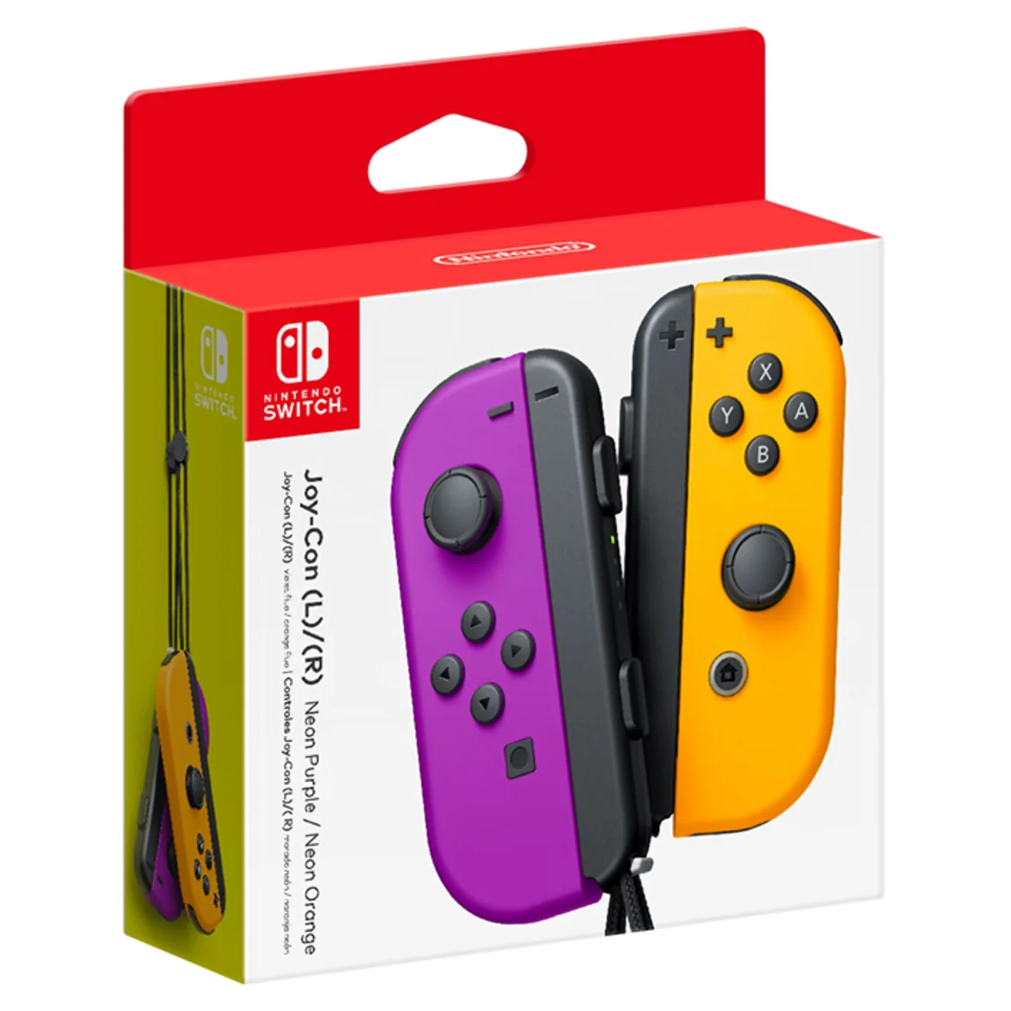 Control Inalámbrico Nintendo Switch Joy-Con (L/R) | Color Morado / Naranja