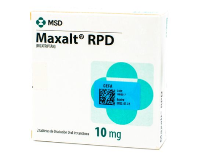 Maxalt RPD 10 mg 2 tabletas