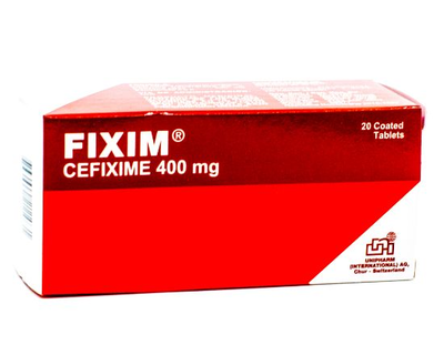 Fixim, 400 mg, 1 de 20 Tabletas Recubier