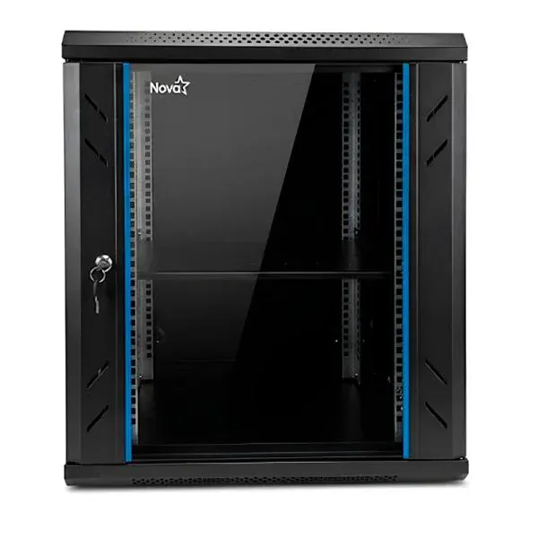 GABINETE DE RED 12U NOVA ACERO/PANEL SPCC CN12U11H001C