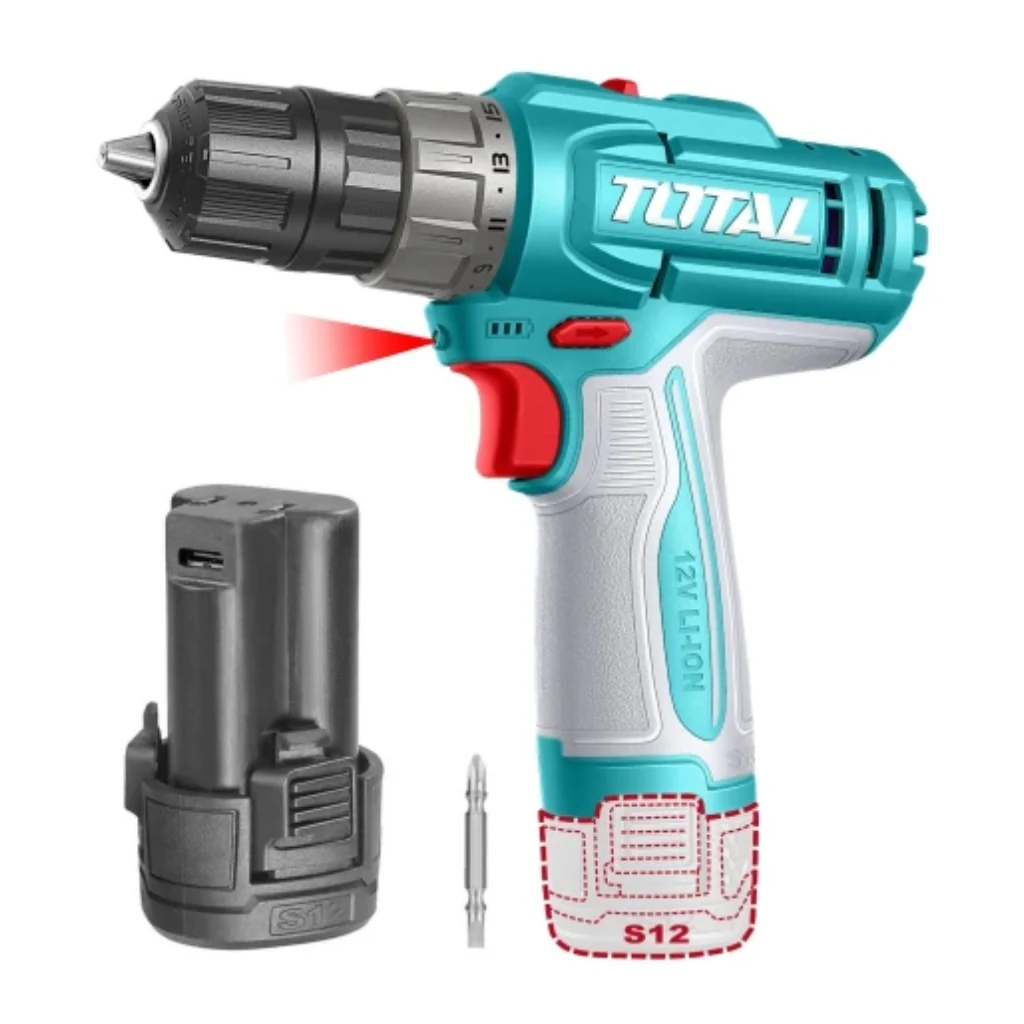 Total Taladro Inalámbrico 3/8" 12V 20NM, TDLI122061
