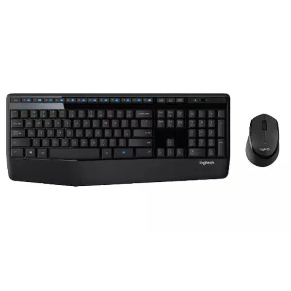 TECLADO Y MOUSE LOGITECH MK345 MEMBRANA INALÁMBRICO 2.4 GHZ CON RECEPTOR USB ESPAÑOL 920-007820 NEGRO