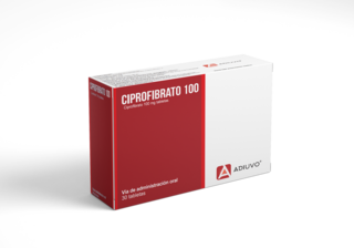 Ciprofibrato Adiuvo 100 mg 30 tabletas