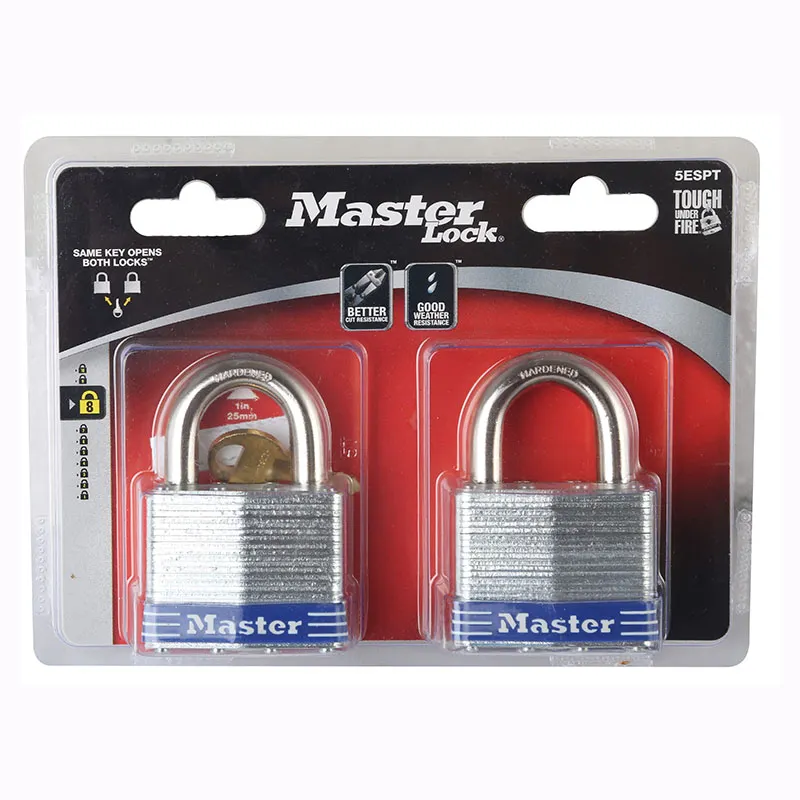 Candado de arco corto 50 mm Master Lock 2 uds