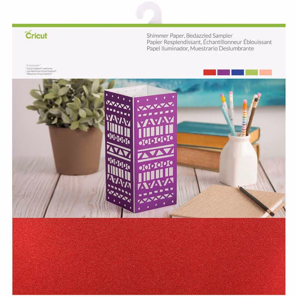 CRICUT VINIL PREMIUM – SHIMMER – BEDAZZLED – 10 HOJAS