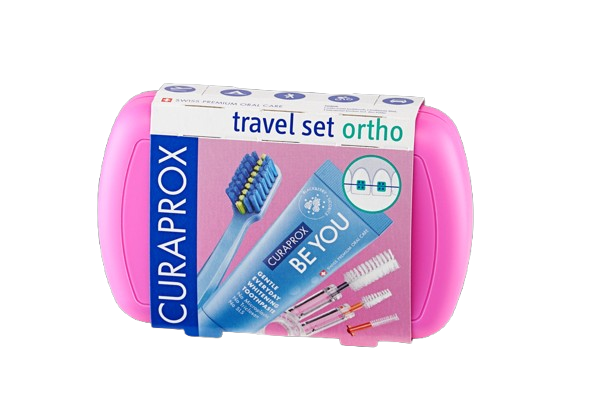 CURAPROX TRAVEL SET ORTHO PINK 1 UNIDAD(ES)