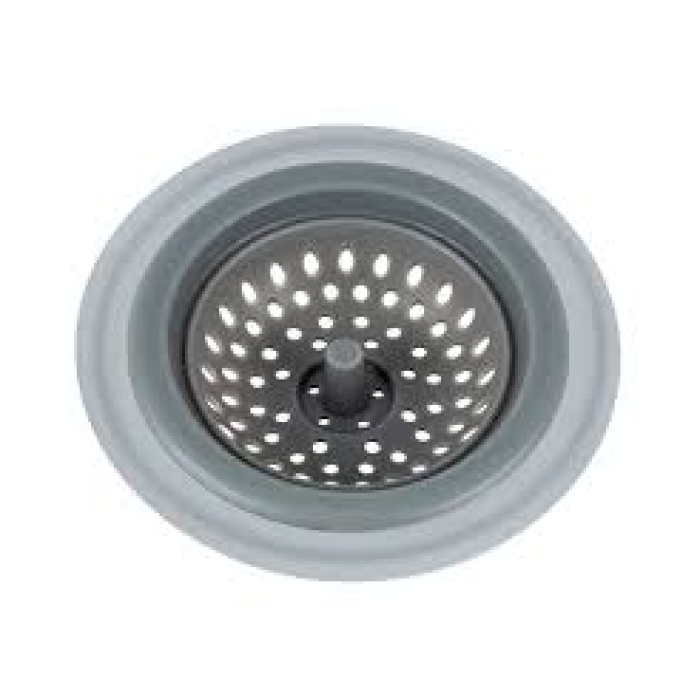 COLADOR P/FREGADERO GRIS/ACERO INOXIDABLE WENKO