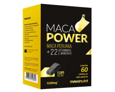 Maxinutri, Maca Power, Vitaminas y Minerales, 1200mg, 60 Capsulas