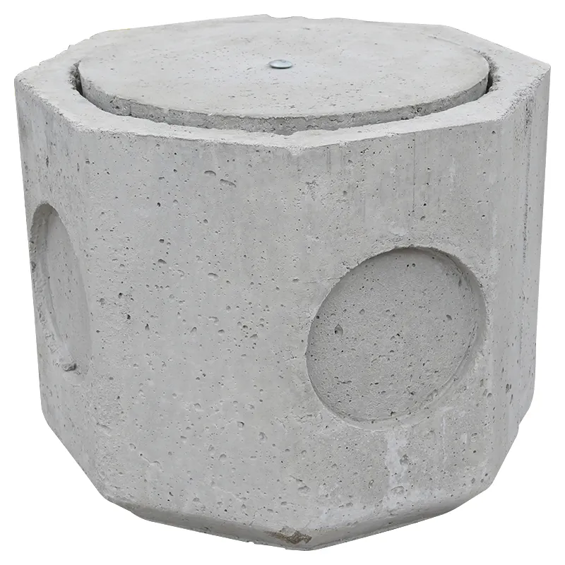 Caja de registro octagonal concreto 100 mm