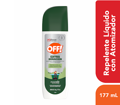 OFF EXTRA DURACIÓN REPELENTE LÍQUIDO INSECTOS ATOMIZADOR 177 ML