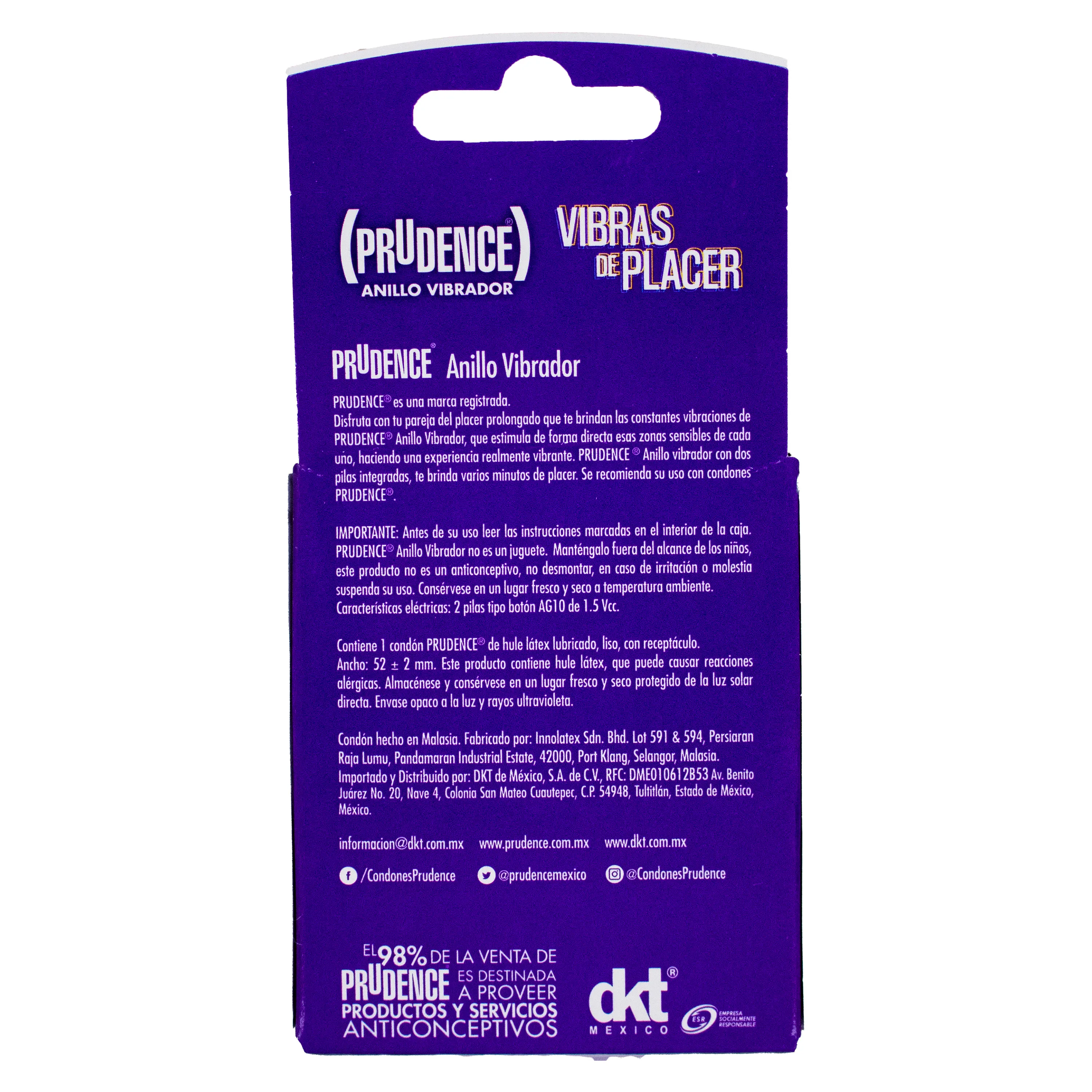 Anillo vibrador Prudence, más un condón -1 ud